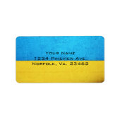 Battered Building-Minimal Abstract by STaylor Etiket (Voorkant)