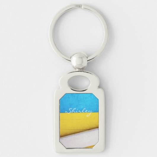 Battered Building-Minimal Abstract by STaylor Sleutelhanger (Voorkant)