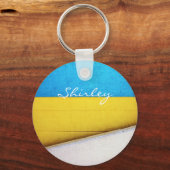 Battered Building-Minimal Abstract by STaylor Sleutelhanger (Voorkant)