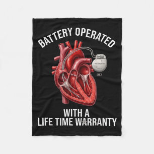 Batterij aangedreven met een levenslange garantie  fleece deken
