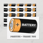 Batterij Bedankkaart (Voorkant / Achterkant)