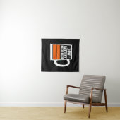 Batterij bijna leeg, bier nodig wandkleed (In Situ (horizontaal))