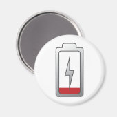 Batterij bijna leeg! magneet (Voorkant / Achterkant)