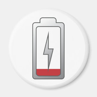 Batterij bijna leeg! magneet