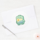 Batterij bijna leeg ronde sticker (Envelop)