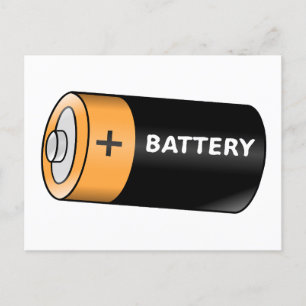 Batterij Briefkaart