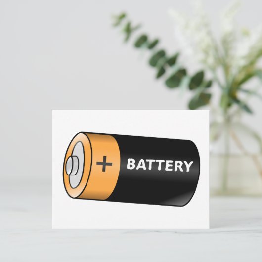 Batterij Briefkaart (Staand voorkant)