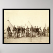 Batterij E van 1e Artillerie & Hotchkiss Pistool S Poster (Voorkant)