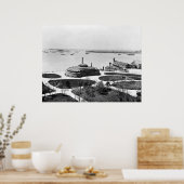 Batterij en oude Castle Garden Poster (Keuken)