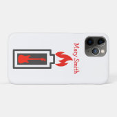 Batterij, gitaar en vlam Case-Mate iPhone case (Achterkant (horizontaal))