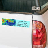 Batterij, maar niet geslagen bumpersticker (Op Truck)