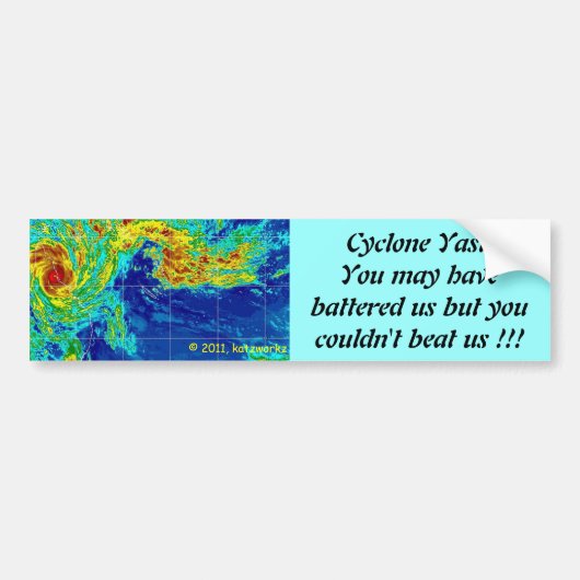 Batterij, maar niet geslagen bumpersticker (Voorkant)