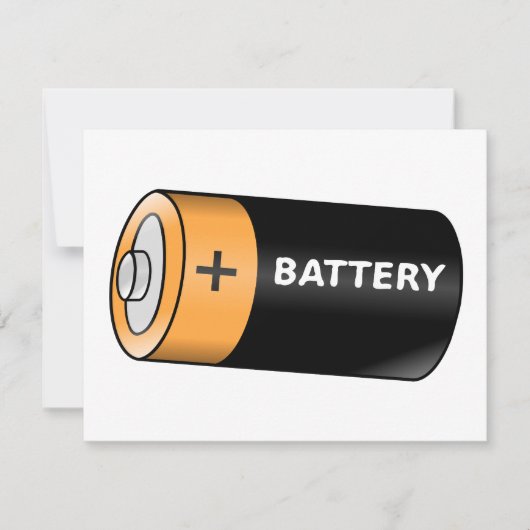 Batterij Notitiekaartje (Voorkant)