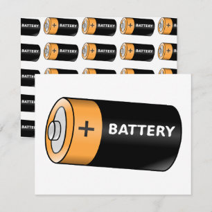 Batterij Notitiekaartje