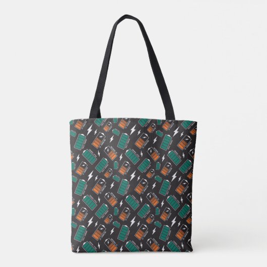Batterij opladen tote bag (Achterkant)