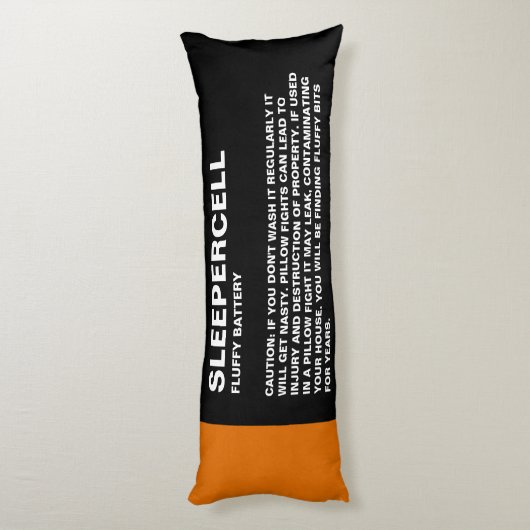 Batterij parodie Lichaamskussen (Achterkant (Verticaal))