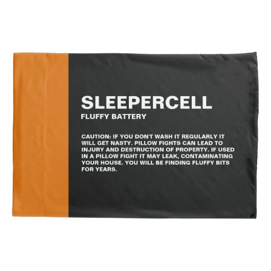 Batterij parodie Lichaamskussen Kussensloop (Achterkant)