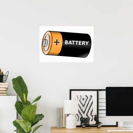 Batterij Poster (Thuiskantoor)
