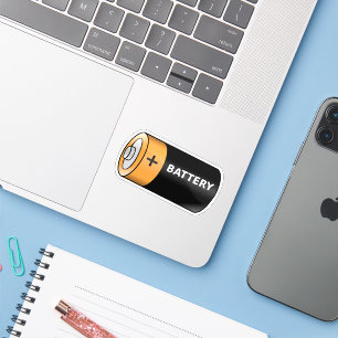 Batterij Sticker