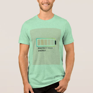 Batterij T-shirt 'Protect Your Energy'
