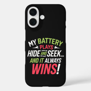 Batterij weer weg! iPhone 16 hoesje