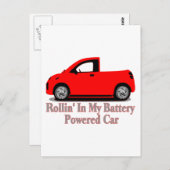 Batterijauto Briefkaart (Voorkant / Achterkant)