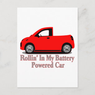 Batterijauto Briefkaart