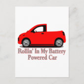 Batterijauto Briefkaart (Voorkant)