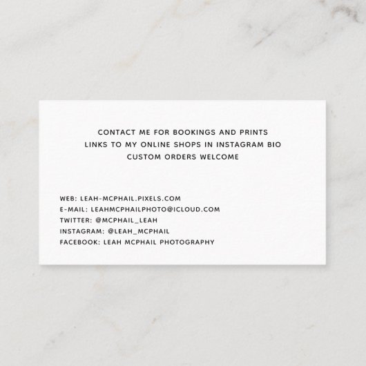 Batterijbal Visitekaartje (Achterkant)