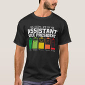 Batterijduur van een assistent vice-President T-shirt (Voorkant)