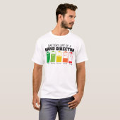 Batterijduur van een banddirecteur t-shirt (Voorkant volledig)