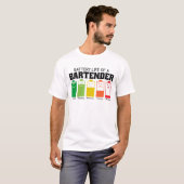 Batterijduur van een Bartender T-shirt (Voorkant volledig)