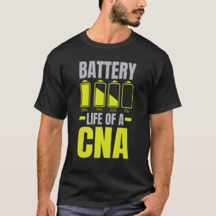 Batterijduur van een CNA-gecertificeerd verpleegas T-shirt