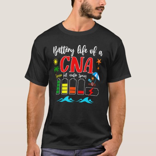 Batterijduur van een CNA-gecertificeerd ziekenhuis T-shirt (Voorkant)