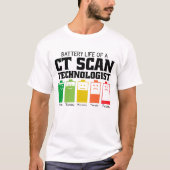 Batterijduur van een CT-scantechnologie T-shirt (Voorkant)