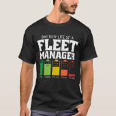 Batterijduur van een Fleet Manager T-shirt (Voorkant)
