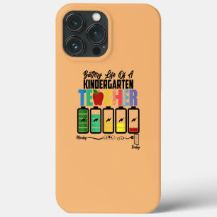 Batterijduur van een grappige kleuterleerkracht te Case-Mate iPhone case