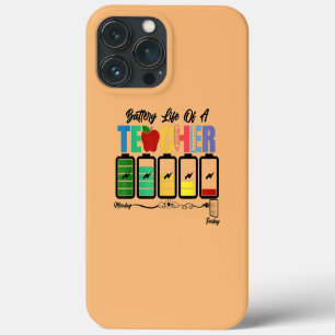 Batterijduur van een leraar Leuke lerarenleven-ach Case-Mate iPhone Case