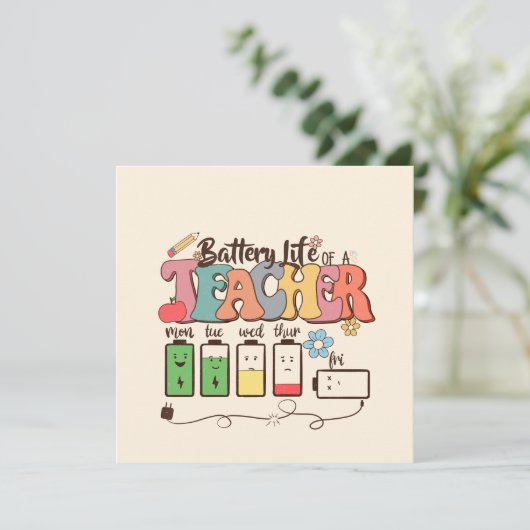 Batterijduur van een leraar – Relatable Educator (Staand voorkant)