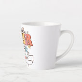Batterijduur van een leraar – Relatable Educator Latte Mok (Rechts)