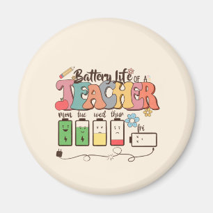 Batterijduur van een leraar – Relatable Educator Magneet