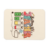 Batterijduur van een leraar – Relatable Educator Magneet (Horizontaal)