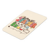 Batterijduur van een leraar – Relatable Educator Magneet (Linkerzijde)