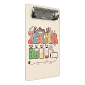 Batterijduur van een leraar – Relatable Educator Mini Klembord (Schuin)