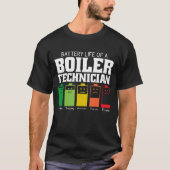 Batterijduur van een motortechnicus t-shirt (Voorkant)