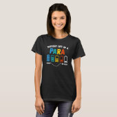 Batterijduur van een onderwijsassistent t-shirt (Voorkant volledig)