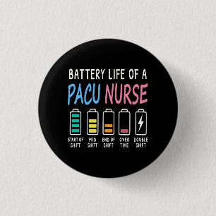 Batterijduur van een PACU-verpleegkundige niveau h Ronde Button 3,2 Cm