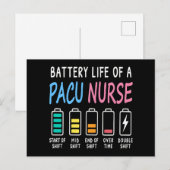 Batterijduur van een PACU-verpleegster niveau humo Briefkaart (Voorkant / Achterkant)