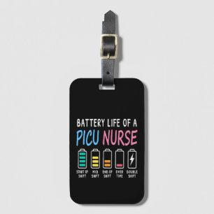 Batterijduur van een PICU-verpleegkundige humor ch Bagagelabel