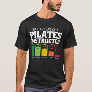 Batterijduur van een pilootinstructeur t-shirt